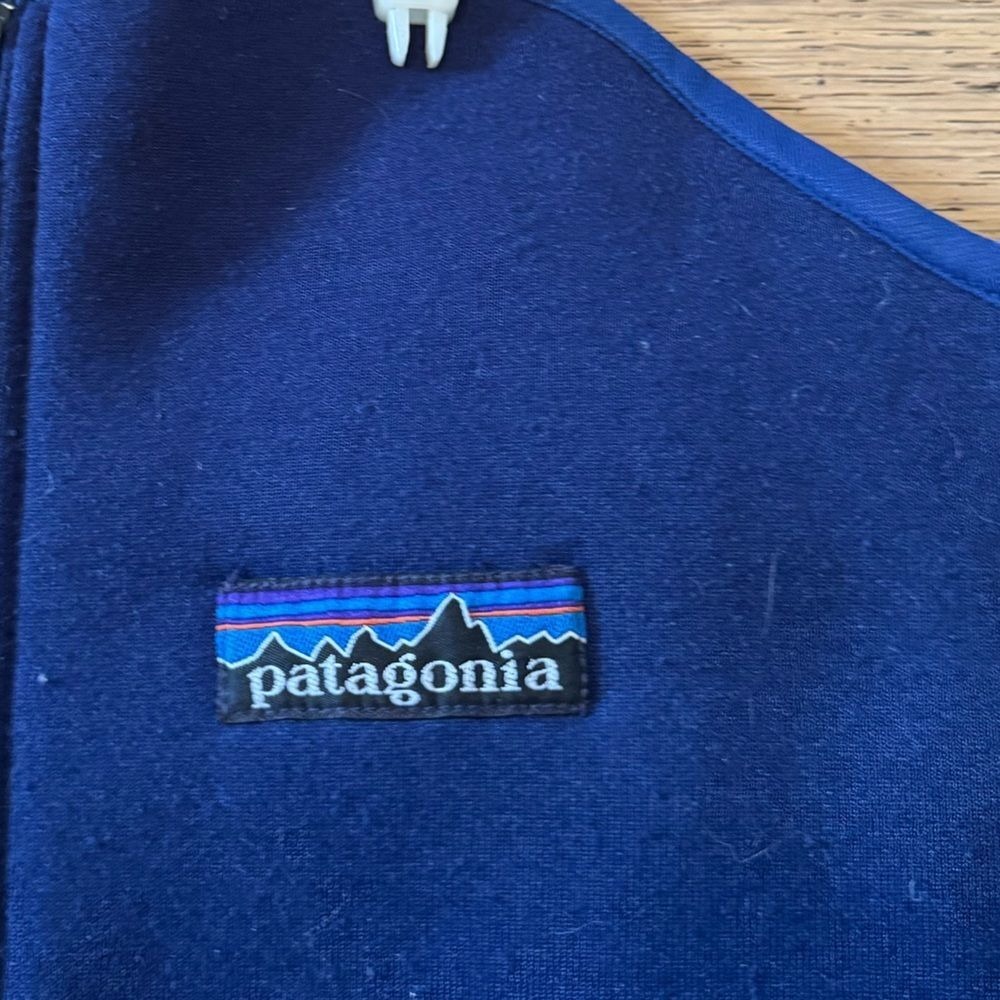 Vintage Patagonia Fleece Bib Overalls Blue Medium Stirrup Ski Pants USA‎ (1260)